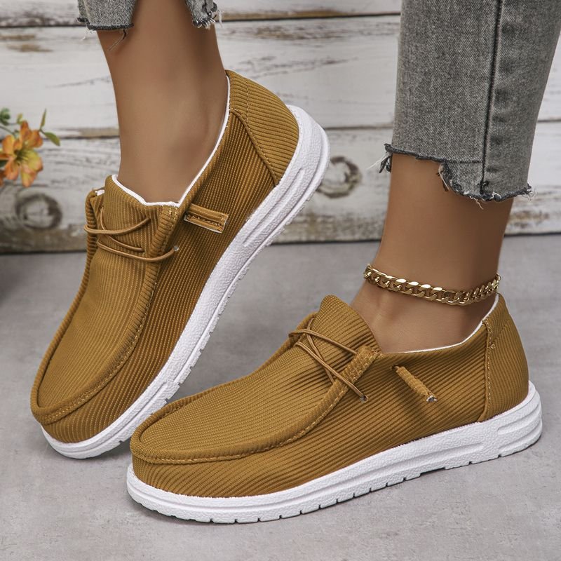 Women Casual Plus Size Flat Canvas Shoes