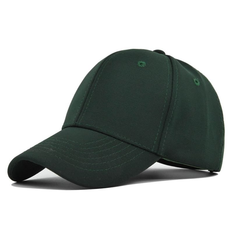 Unisex Solid Color Casual Custom Logo Baseball Cap