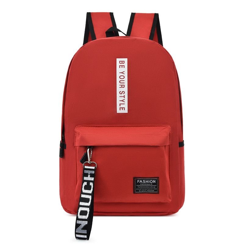 Simple And Fashionable Light Letter Large Capacity Backpack