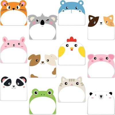 Cartoon Cute Panda Alien Notes Post-It Notes