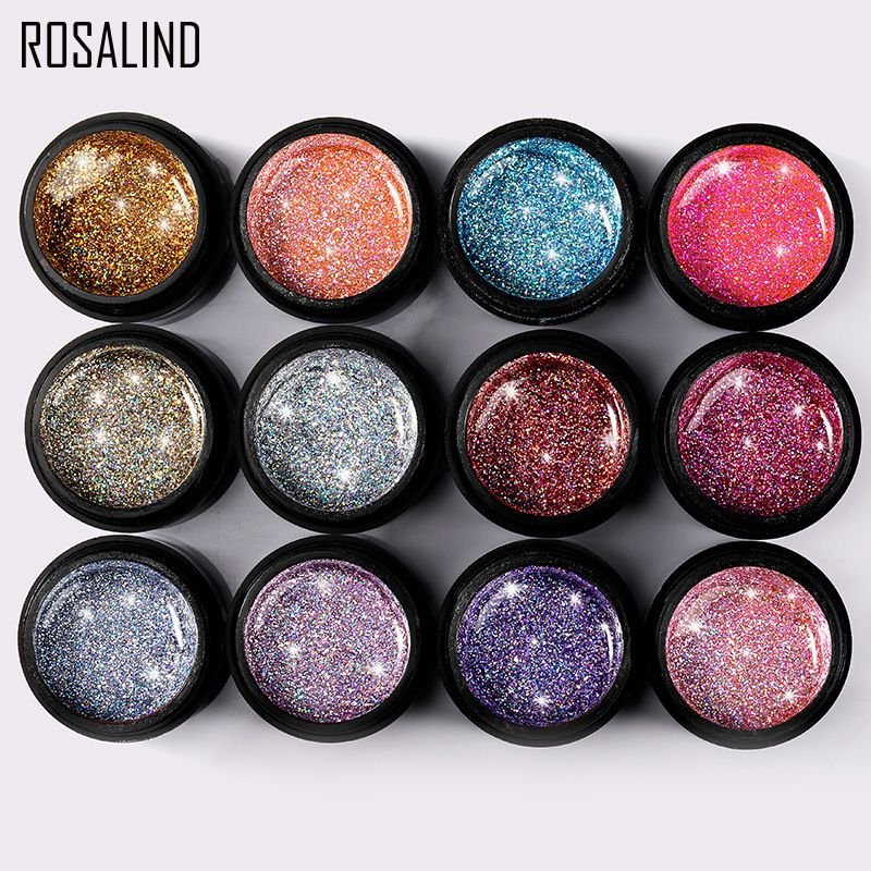 Fashion Multicolor Glitter Nail Glue