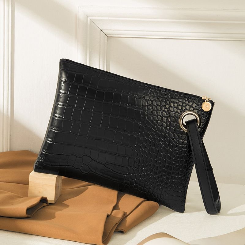 Women Fashion Large Capacity Crocodile Print Long Purses