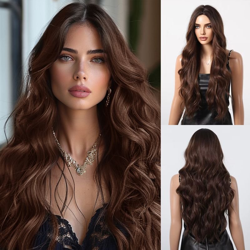 Women Fashion Long Curly Hair Wig