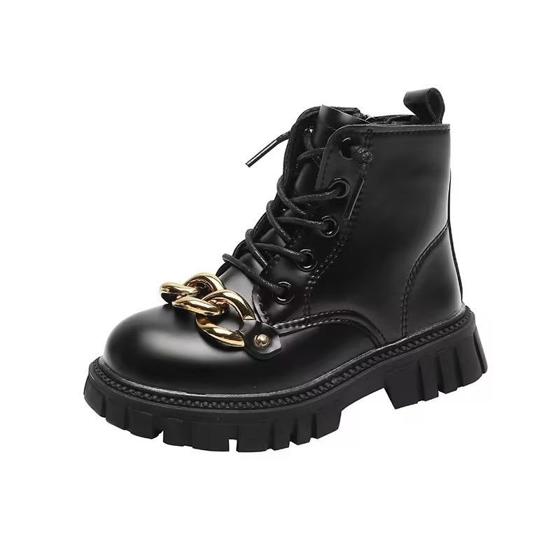 Winter Children'S Boots Fashion Metal Chain Boots