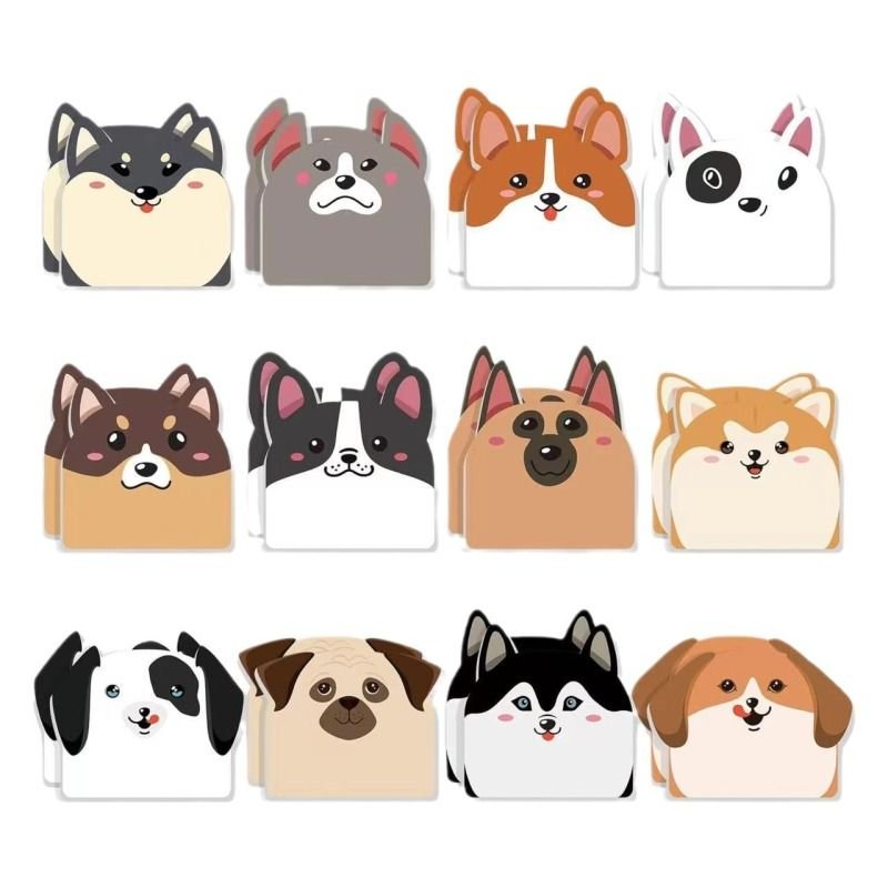 Cartoon Cute Dog Shape Sticky Note Notes