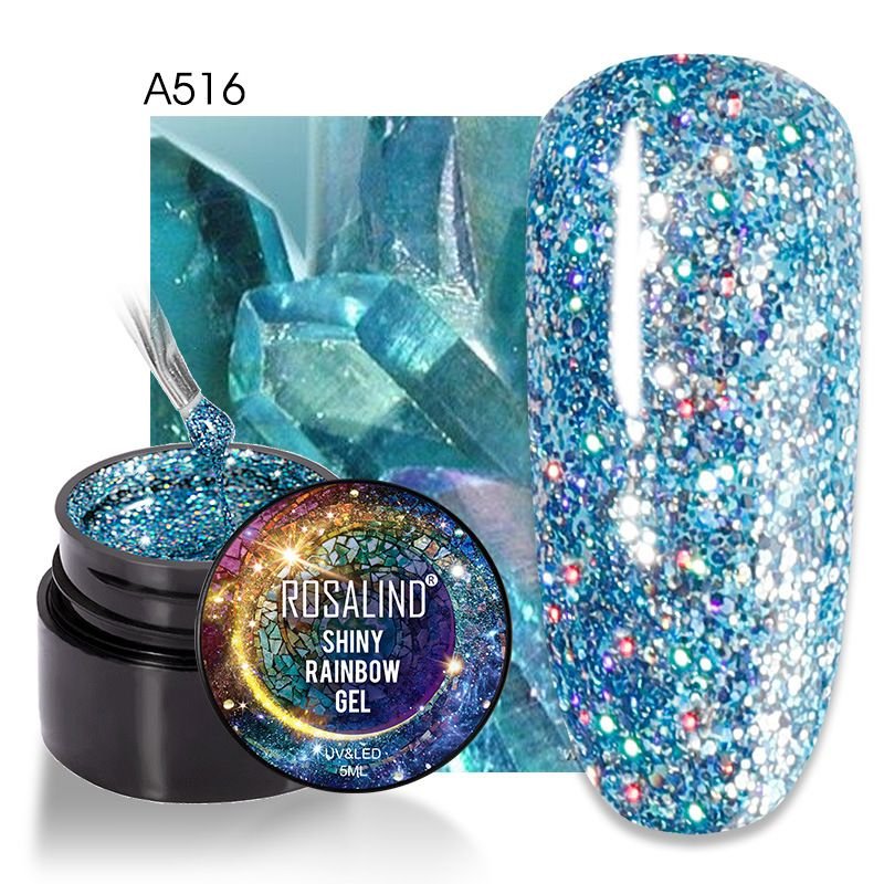 Fashion Multicolor Glitter Nail Glue