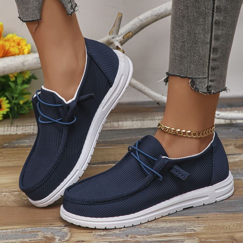 Women Casual Plus Size Flat Canvas Shoes