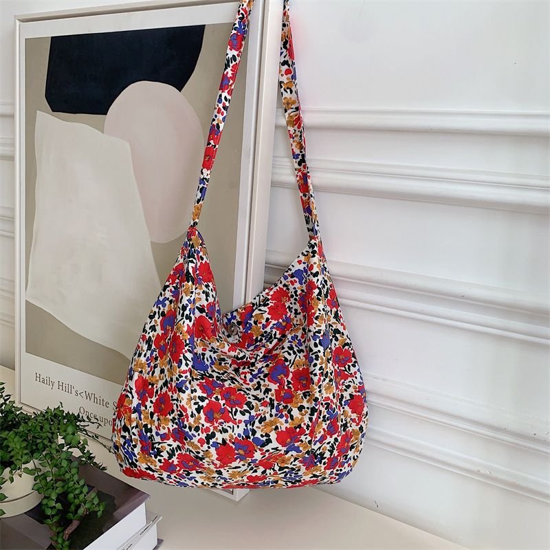 Casual Printed Large Capacity Shoulder Shopping Bag