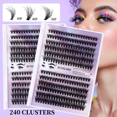 Diy Sectional Fried Hair Single Cluster False Eyelashes