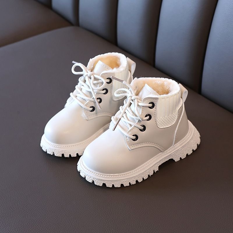 Toddler Kids Fashion Solid Color Lace Up Boots