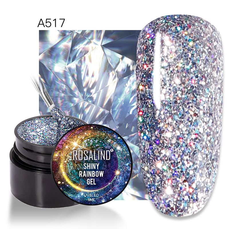 Fashion Multicolor Glitter Nail Glue