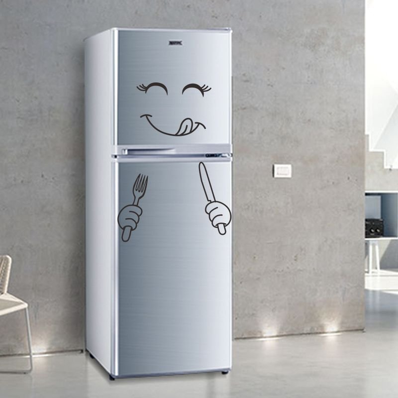 Simple Home Cartoon Fun Smiling Face Refrigerator Maggot