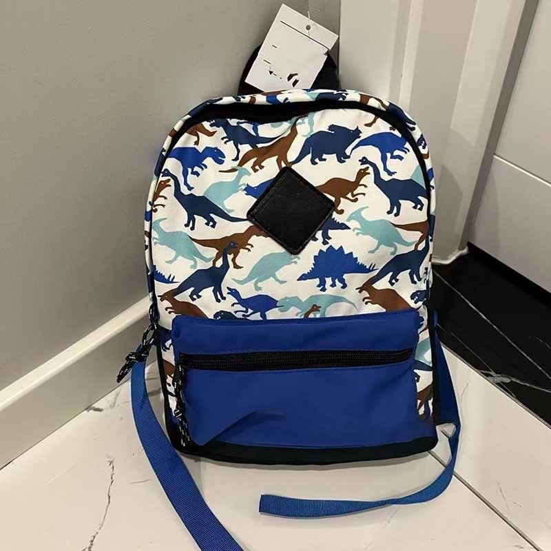 Kids Unisex Casual Cute Cartoon Dinosaur Print School Bag