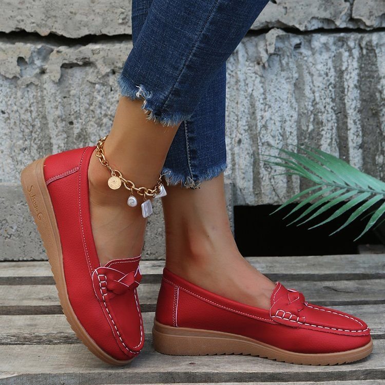 Plus Size Women Casual Round-Toe Loafers