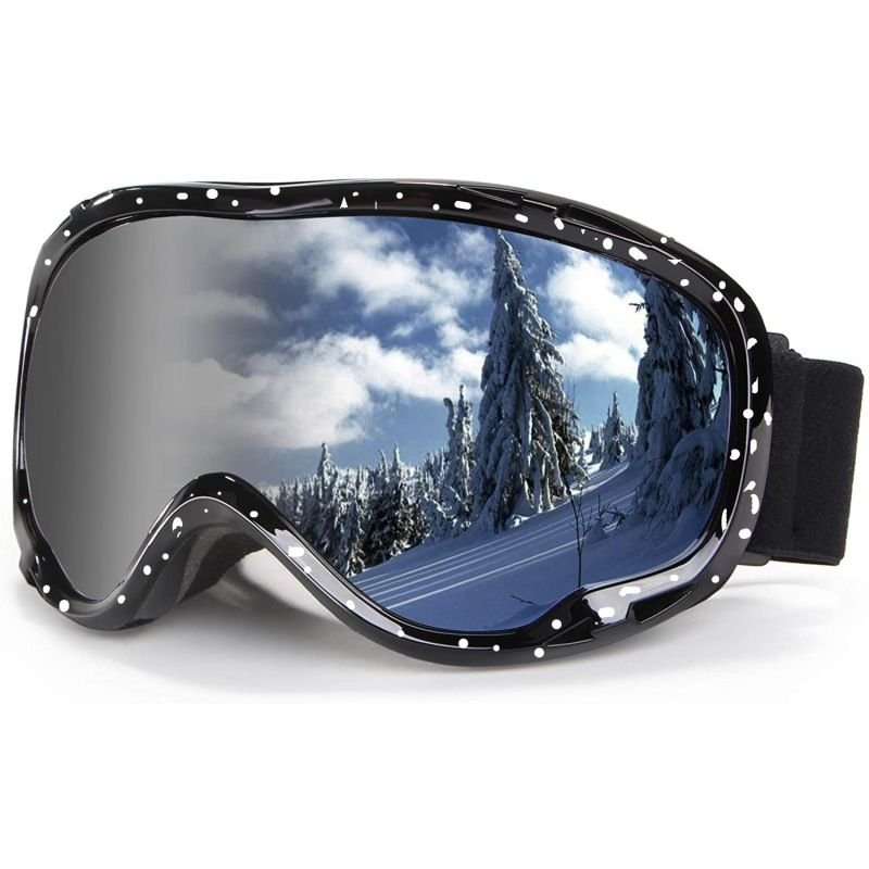 Outdoor Cycling Large Spherical Card Near-View Mirror Double-Layer Anti-Fog Ski Goggles