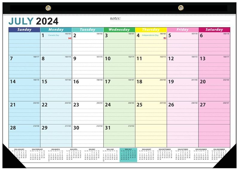 2025 Daily Planning Simple Wall-Mounted Calendar