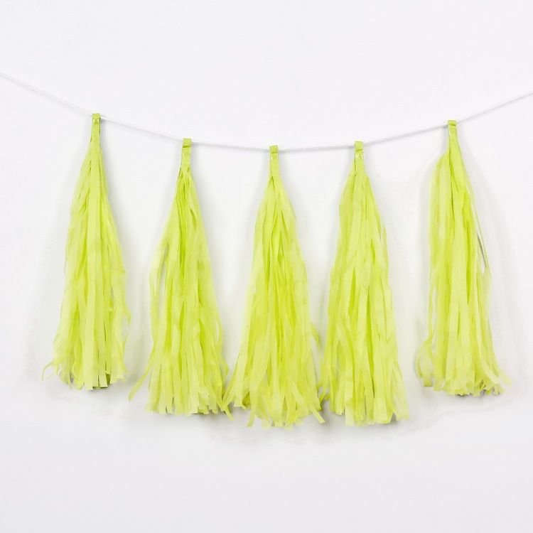 Birthday Party Paper Tassel Pull Banner Wedding Background Layout Ribbon Decoration Supplies