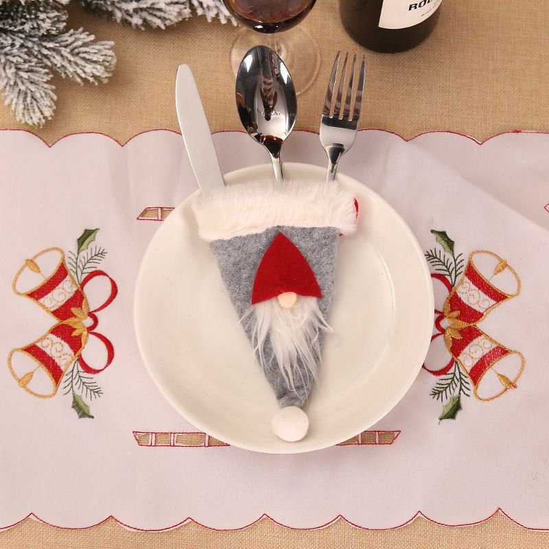 Christmas Decorative Creative Tableware Protective Cover