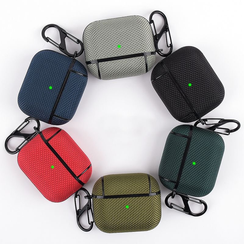 Simple Neutral Solid Color Nylon Fabric Apple Bluetooth Headset Sunscreen Case