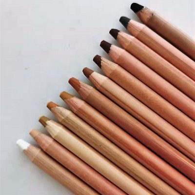 12 Nude Toner Portrait Pastel Color Pencil Art Supplies