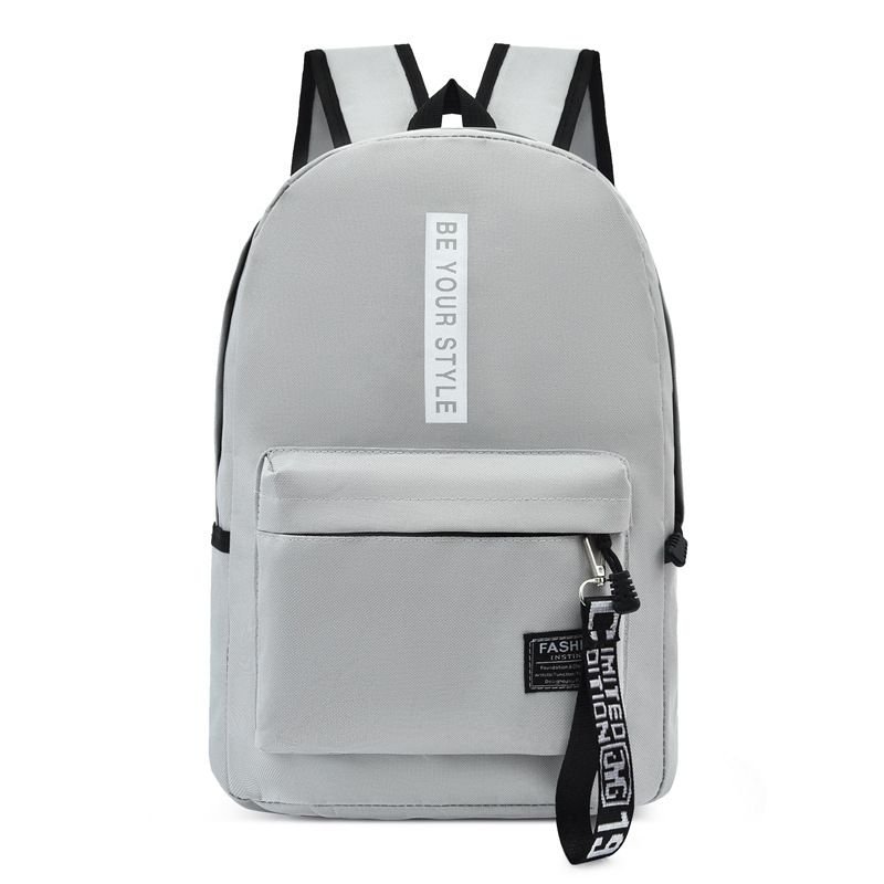 Simple And Fashionable Light Letter Large Capacity Backpack