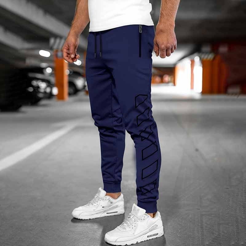 Men Fashion Casual Sports Print Jogger Pants